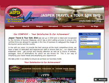 Tablet Screenshot of jaspertravel.com.my
